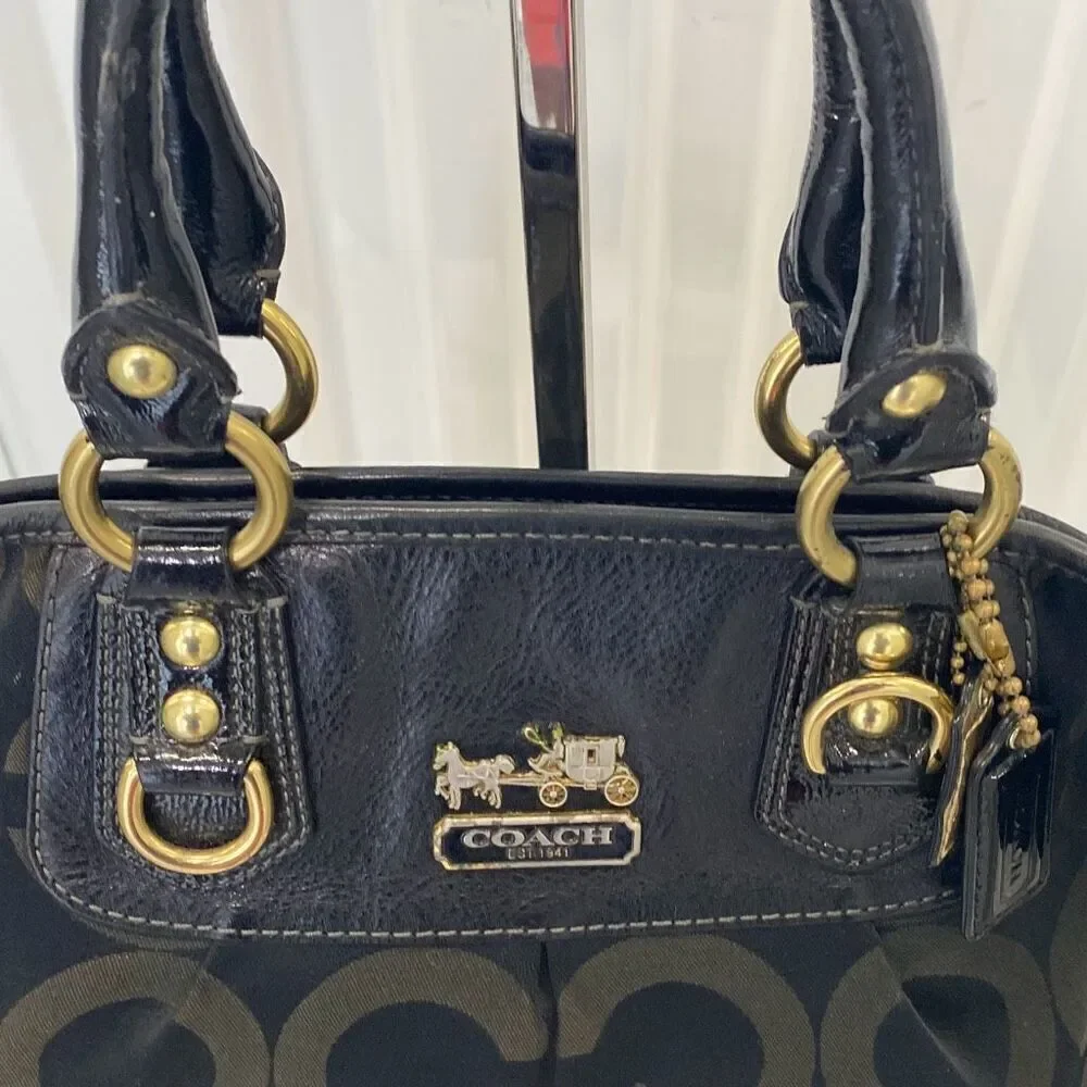 Coach Y2K OP Art satchel handbag